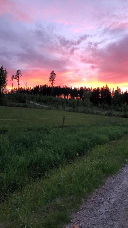 Mysig Timmerstuga Med Braskamin Naera Hovfjaellet Torsby Exterior foto
